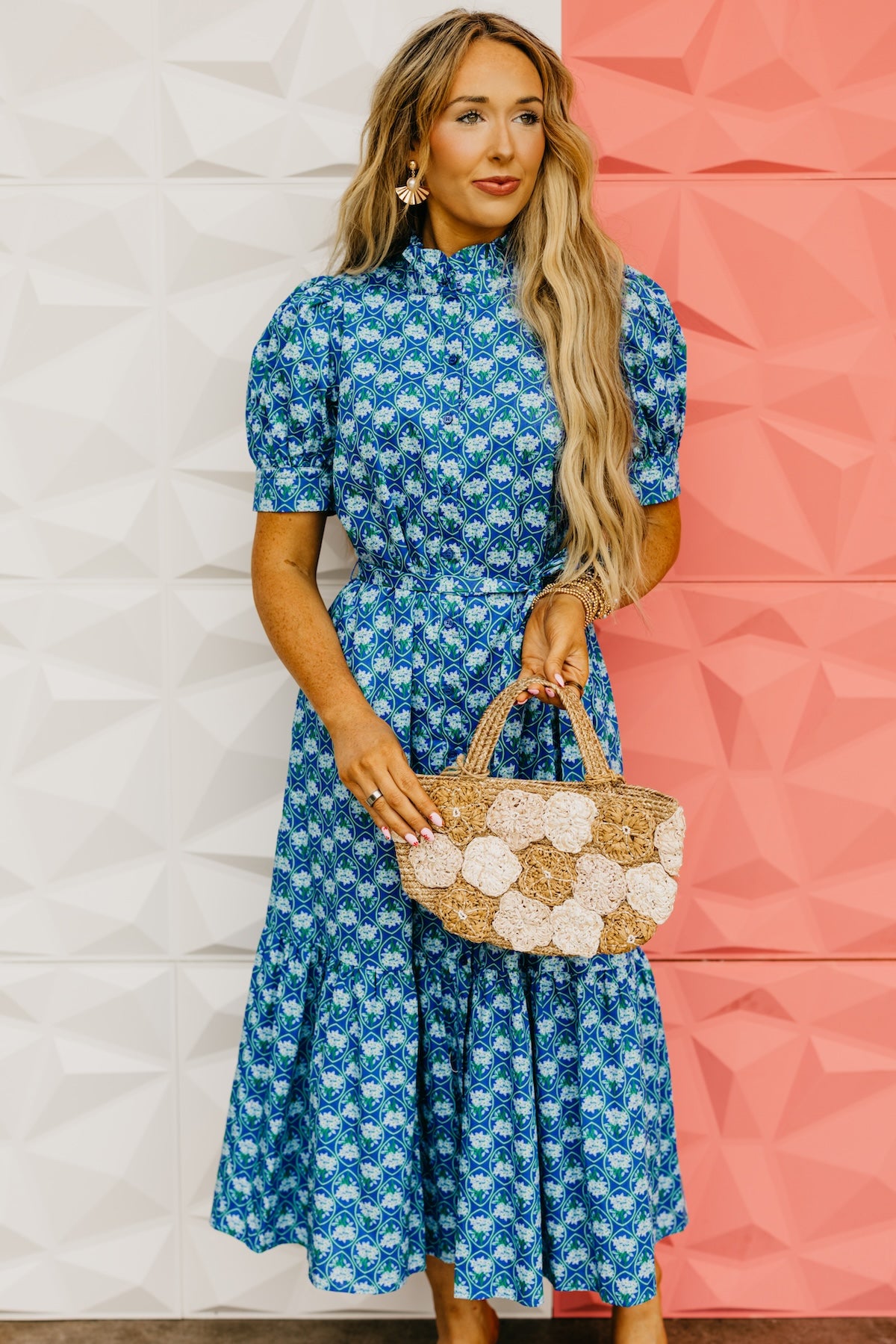 The Thiago Floral Button Up Midi Dress