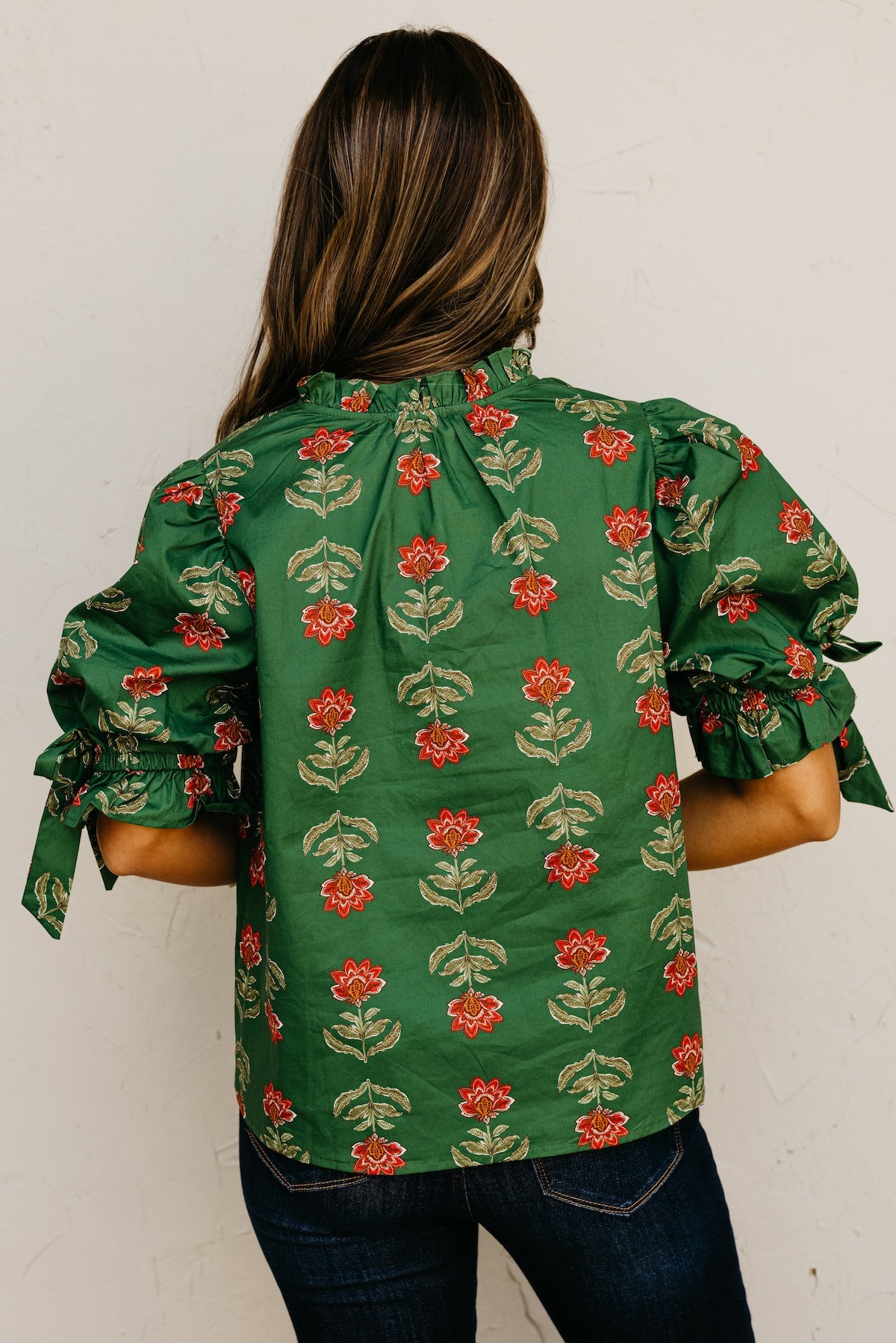 The Fallon Floral Woven Top