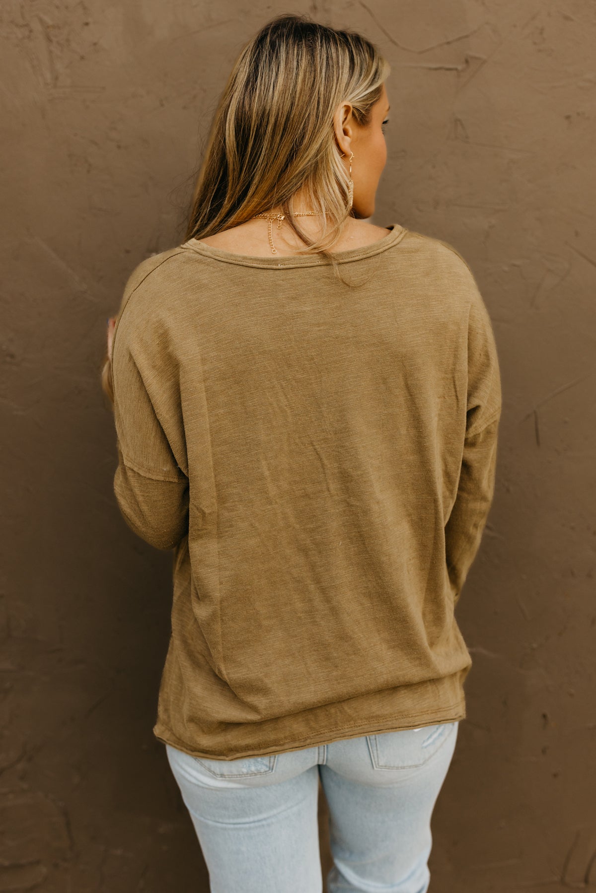 The Riah Eyelet Knit Henley Top  - FINAL SALE