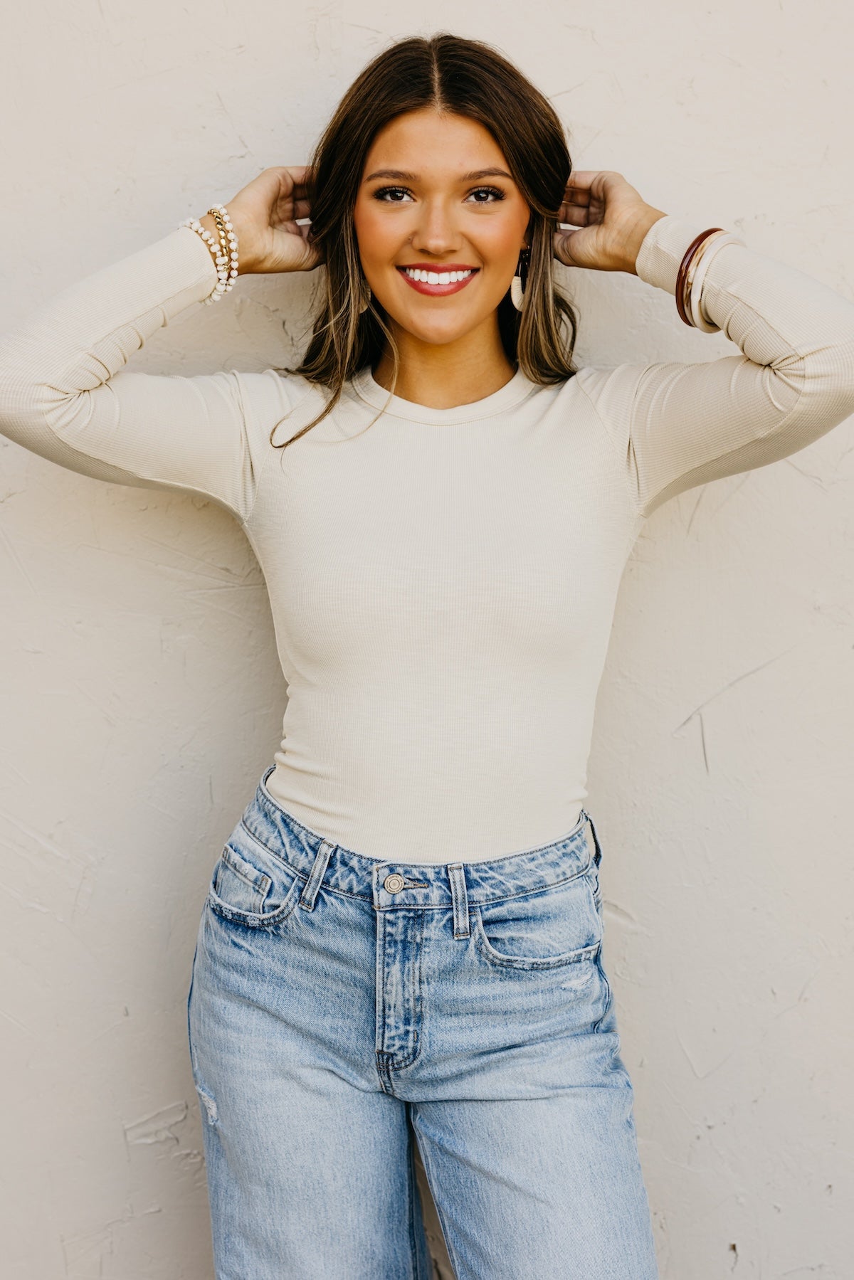 The Ginna Fitted Rib Knit Top