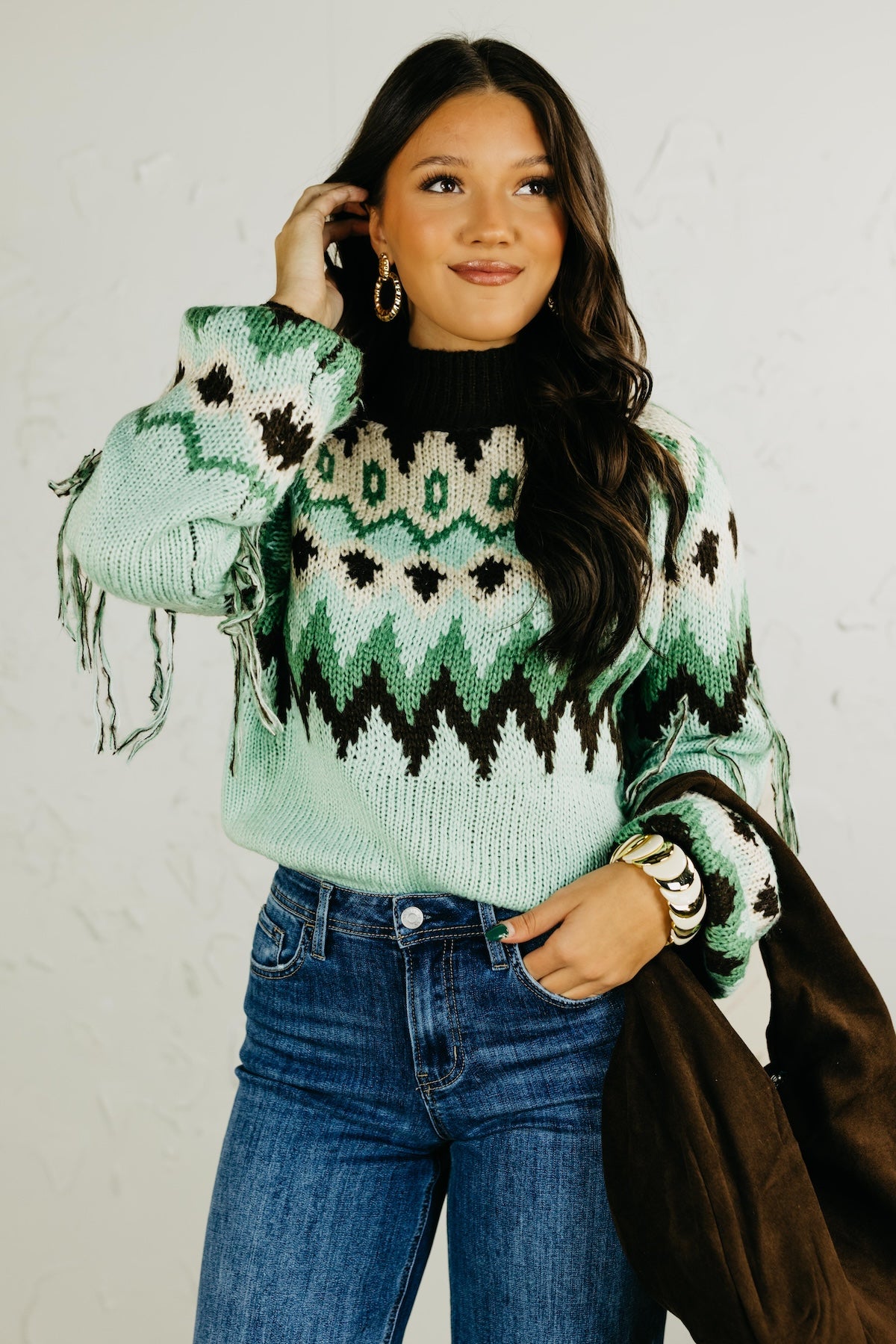 The Parker Nordic Fringe Sweater | MOD Boutique