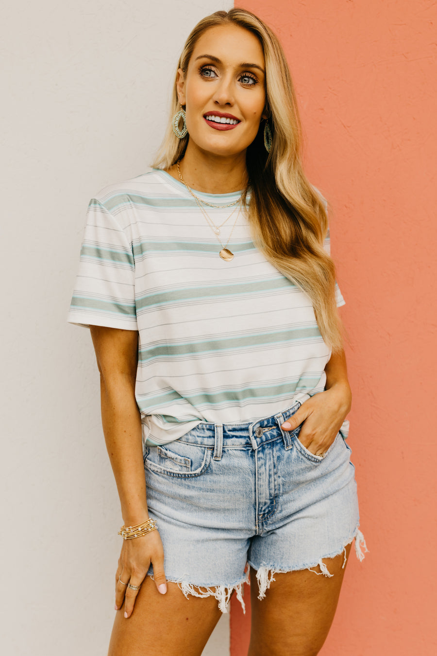 The Kynlee Striped Tee