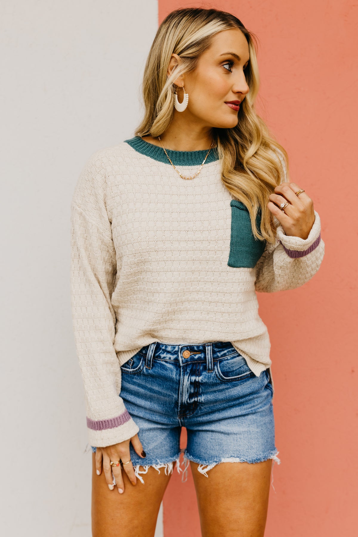 The Rafael Woven Texture Sweater