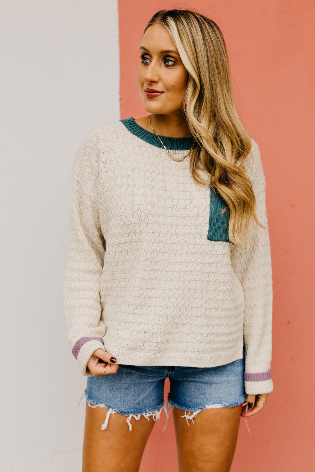 The Rafael Woven Texture Sweater