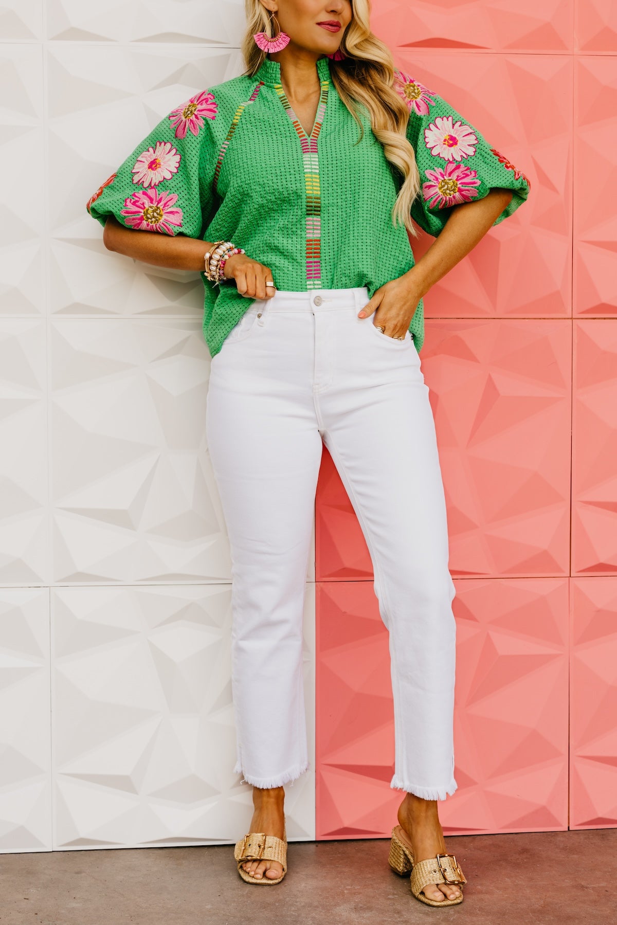 Kan Can Denim | White Slim Straight Denim