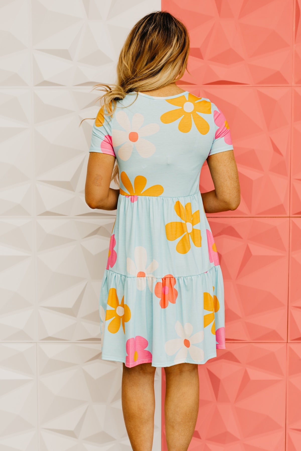 The Holden Floral Babydoll Tiered Midi Dress