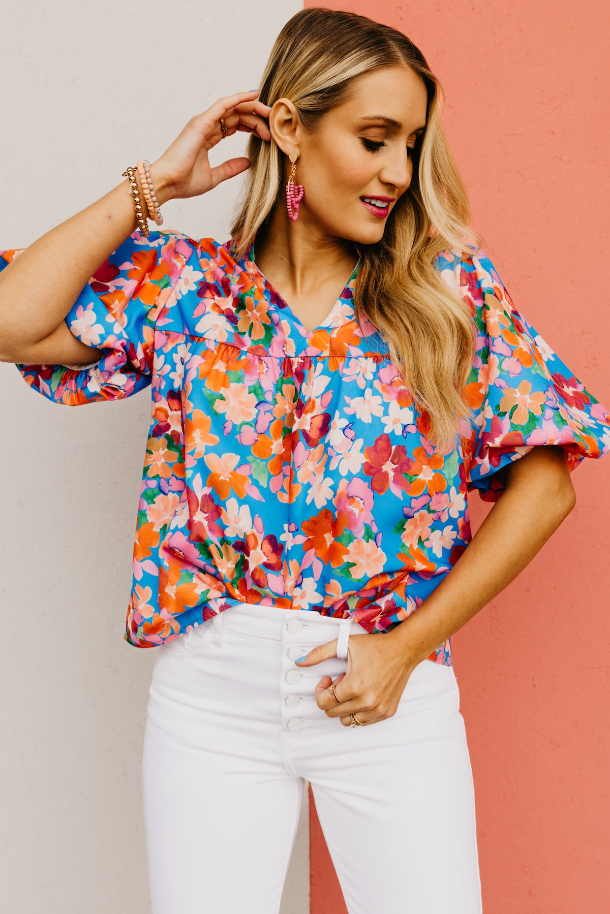 Misha and Puff String Holyoke Floral Beau Top – Ladida