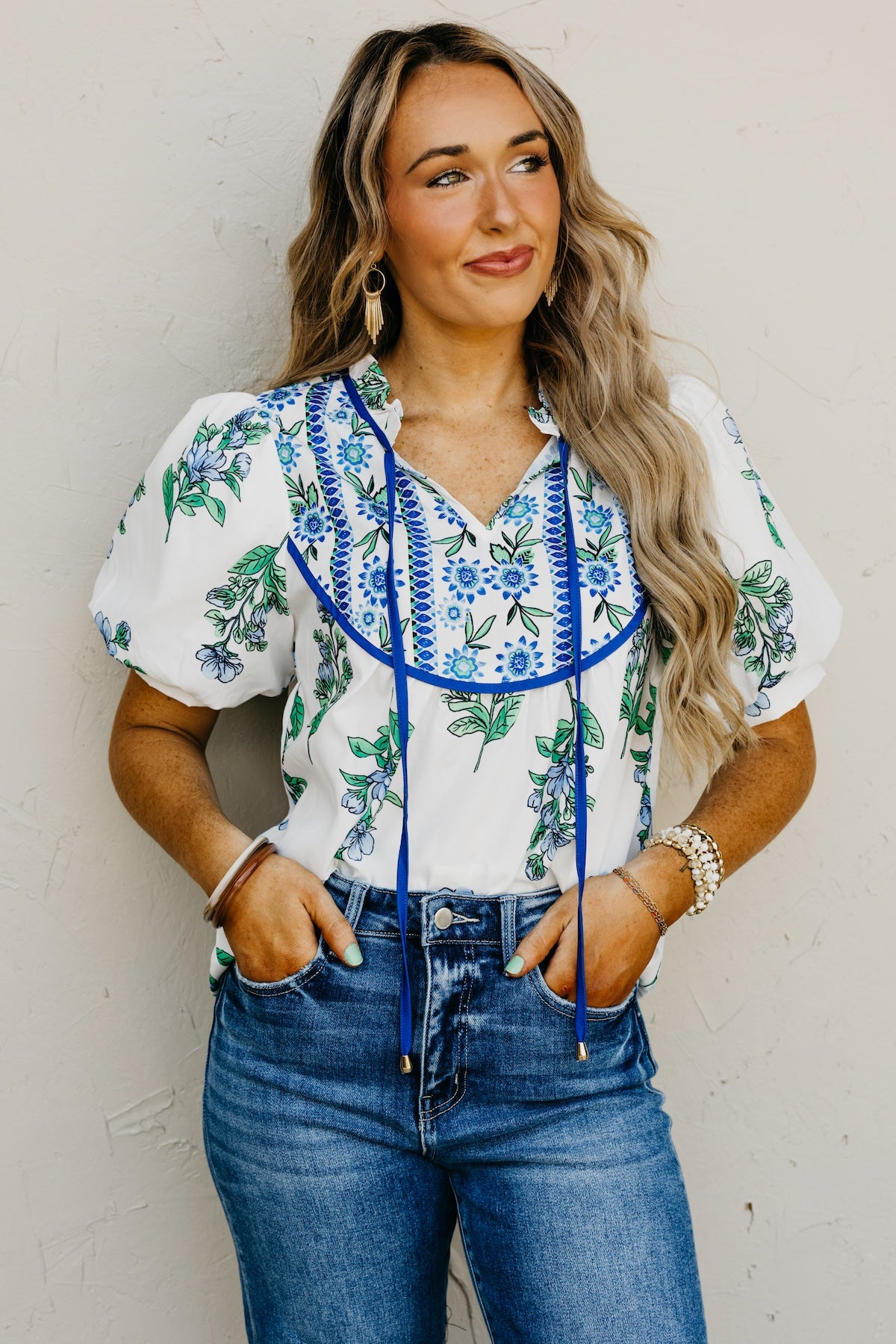 The Deborah Peasant Tie Top