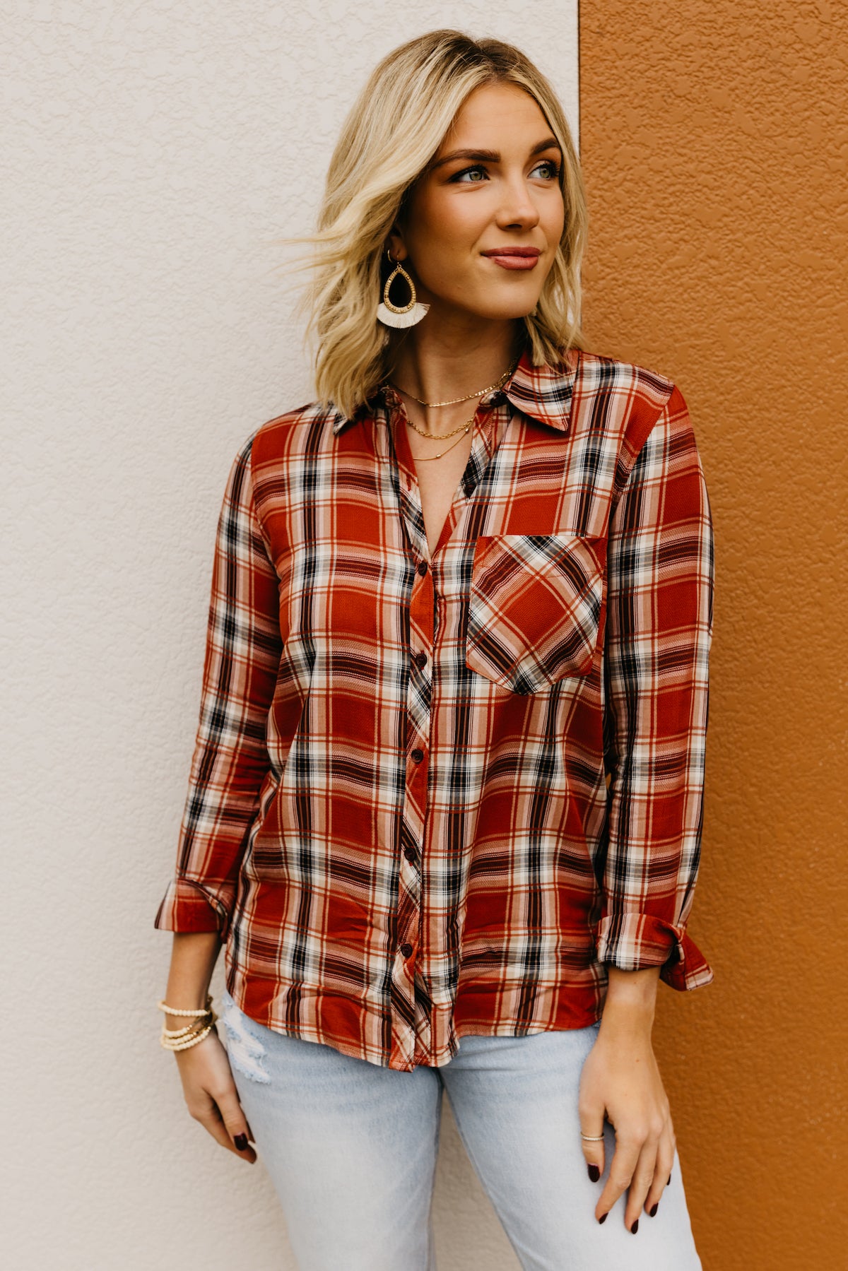 The Karev Fitted Flannel Shirt  - FINAL SALE