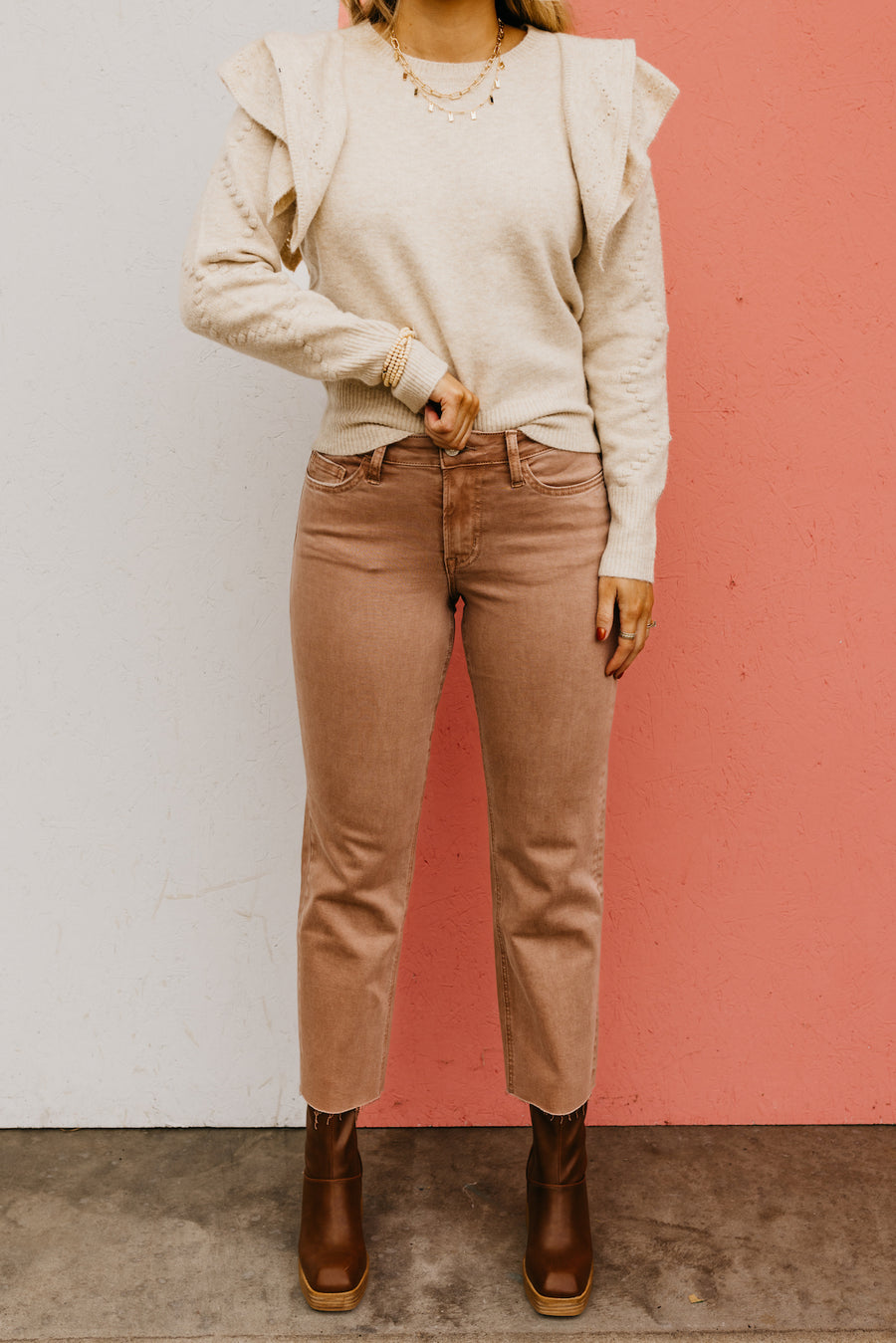 Vervet Denim | The Melissa Mid Rise Straight Jeans