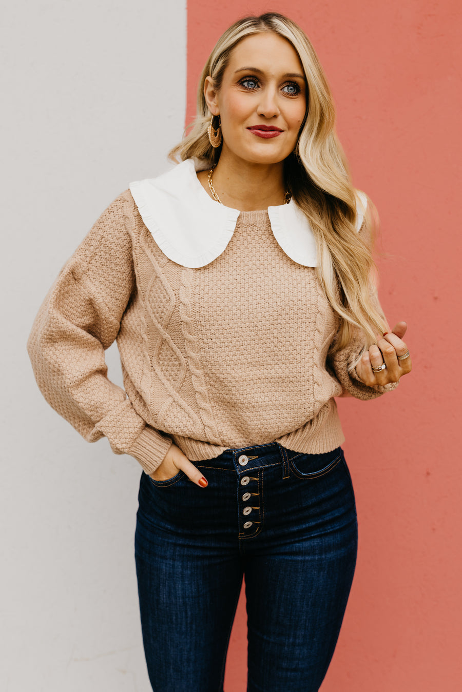 The Sloan Doll Collar Sweater