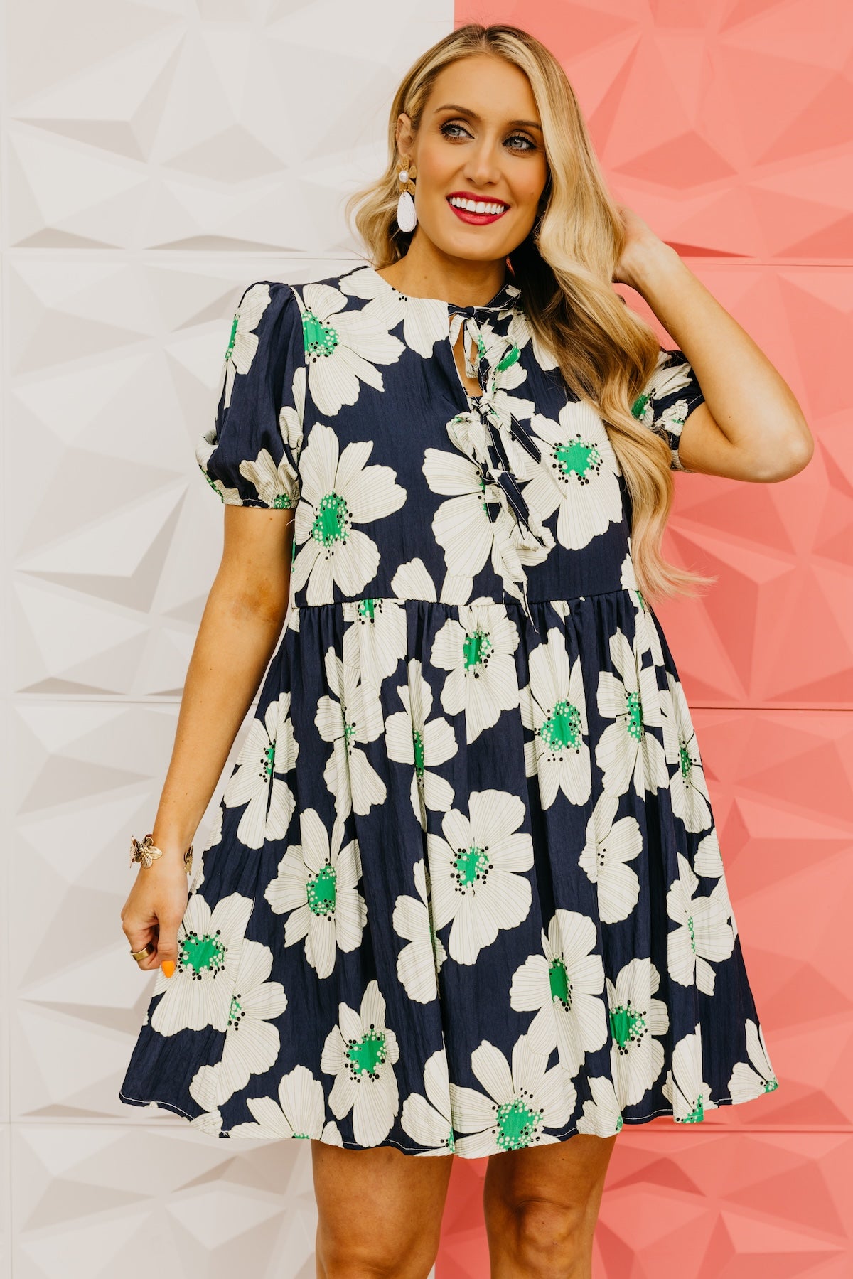 The Kami Floral Puff Sleeve Mini Dress