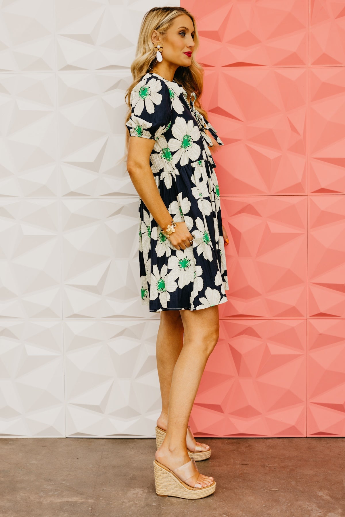 The Kami Floral Puff Sleeve Mini Dress