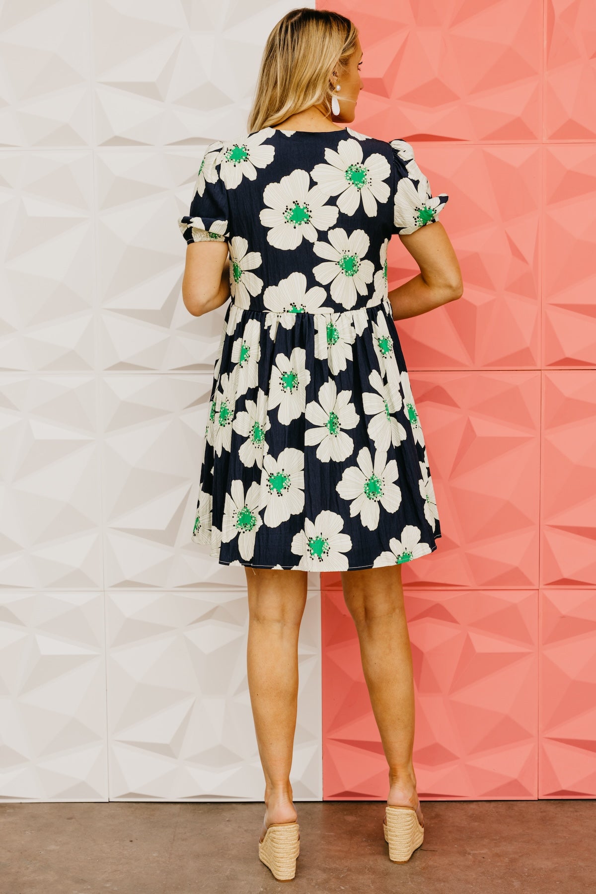 The Kami Floral Puff Sleeve Mini Dress
