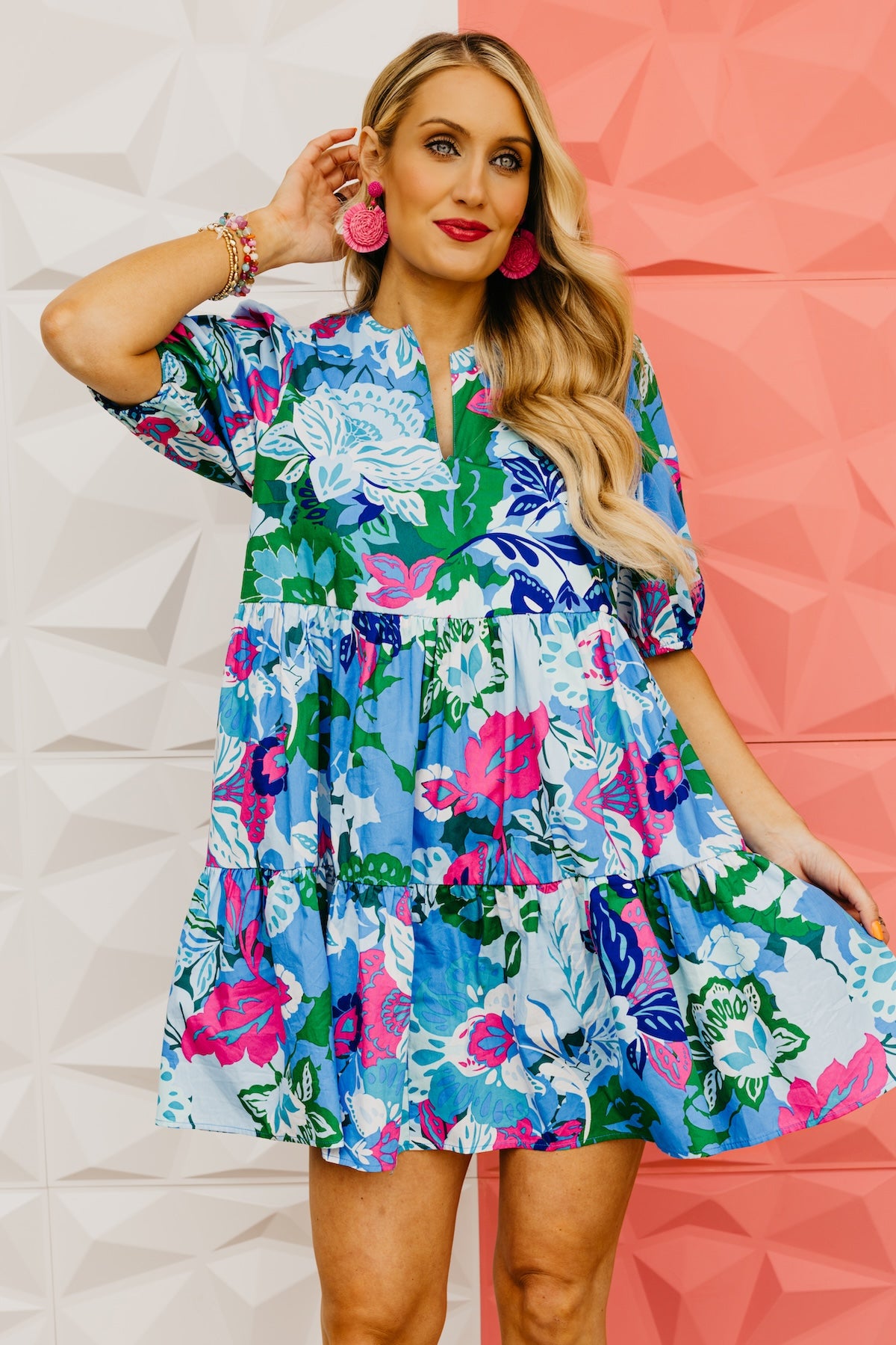 The Danika Floral Poplin Mini Dress