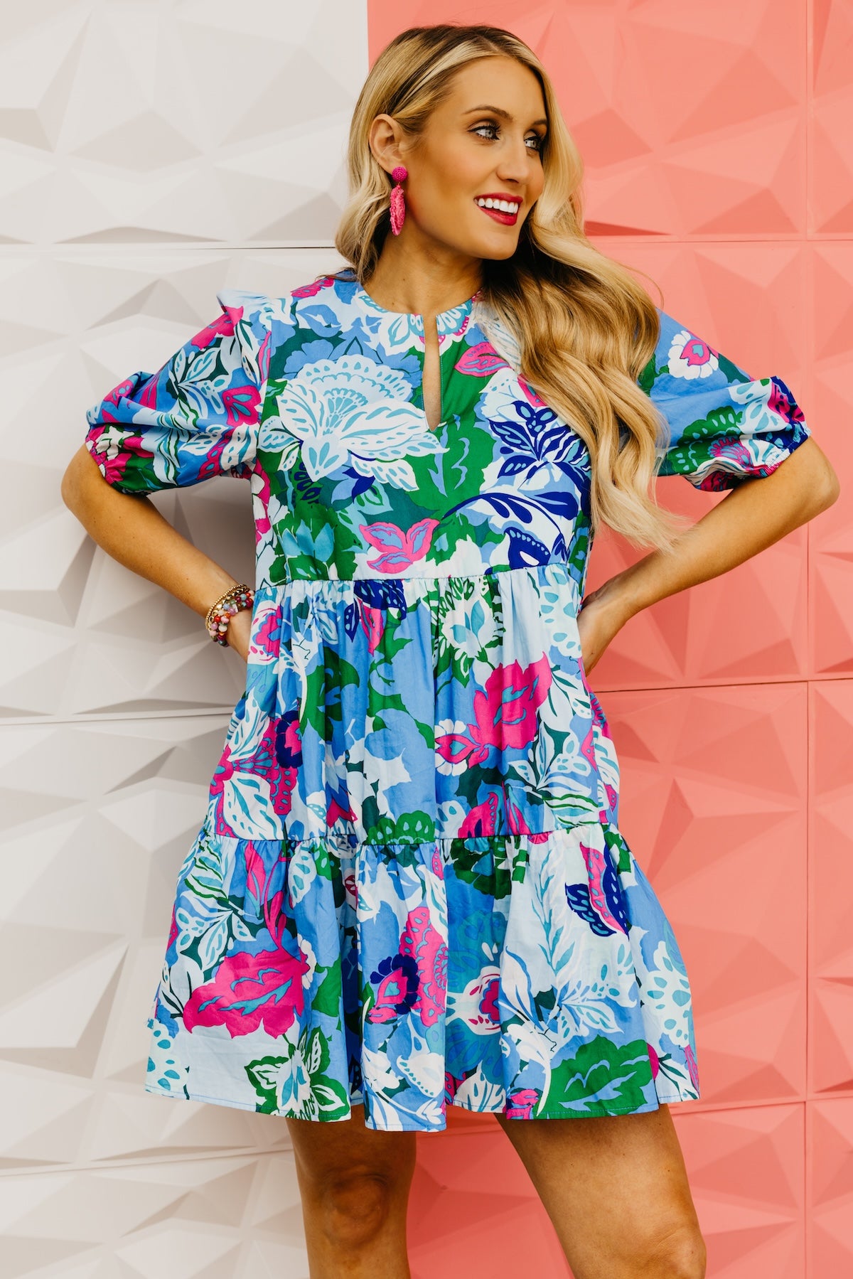 The Danika Floral Poplin Mini Dress