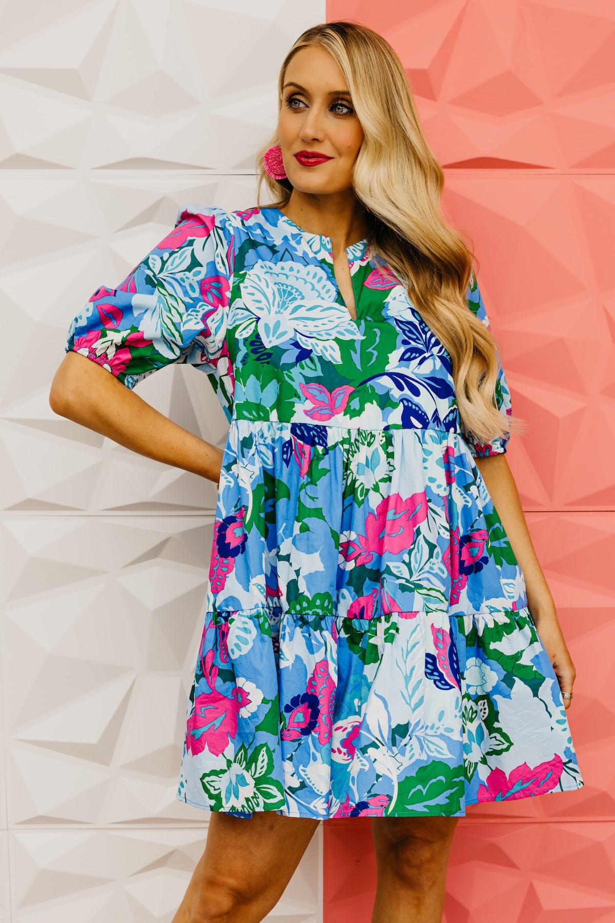 The Danika Floral Poplin Mini Dress