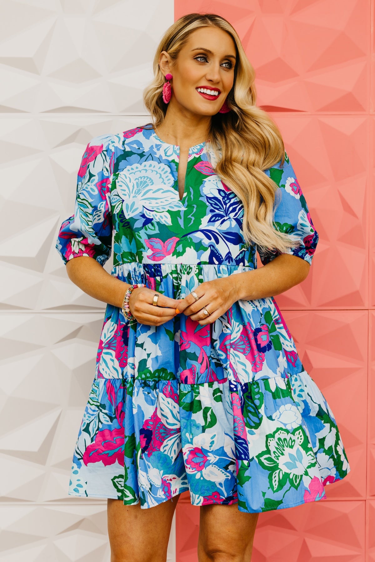 The Danika Floral Poplin Mini Dress