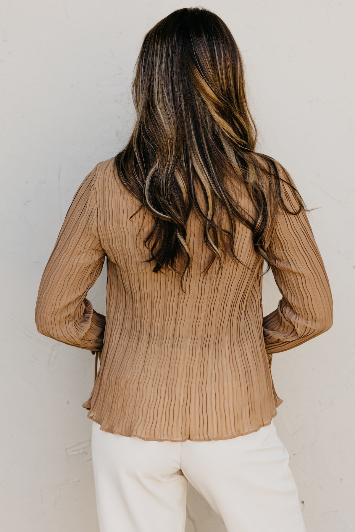 The Wyatt Crinkle Sheer Blouse