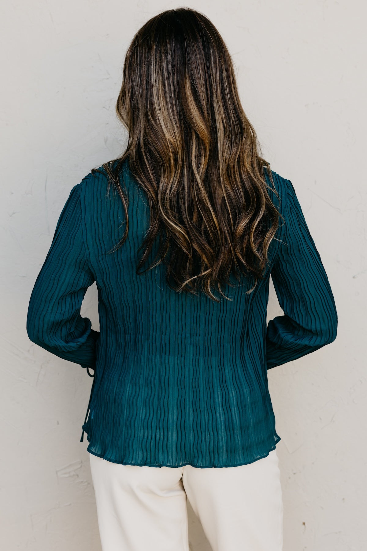 The Wyatt Crinkle Sheer Blouse