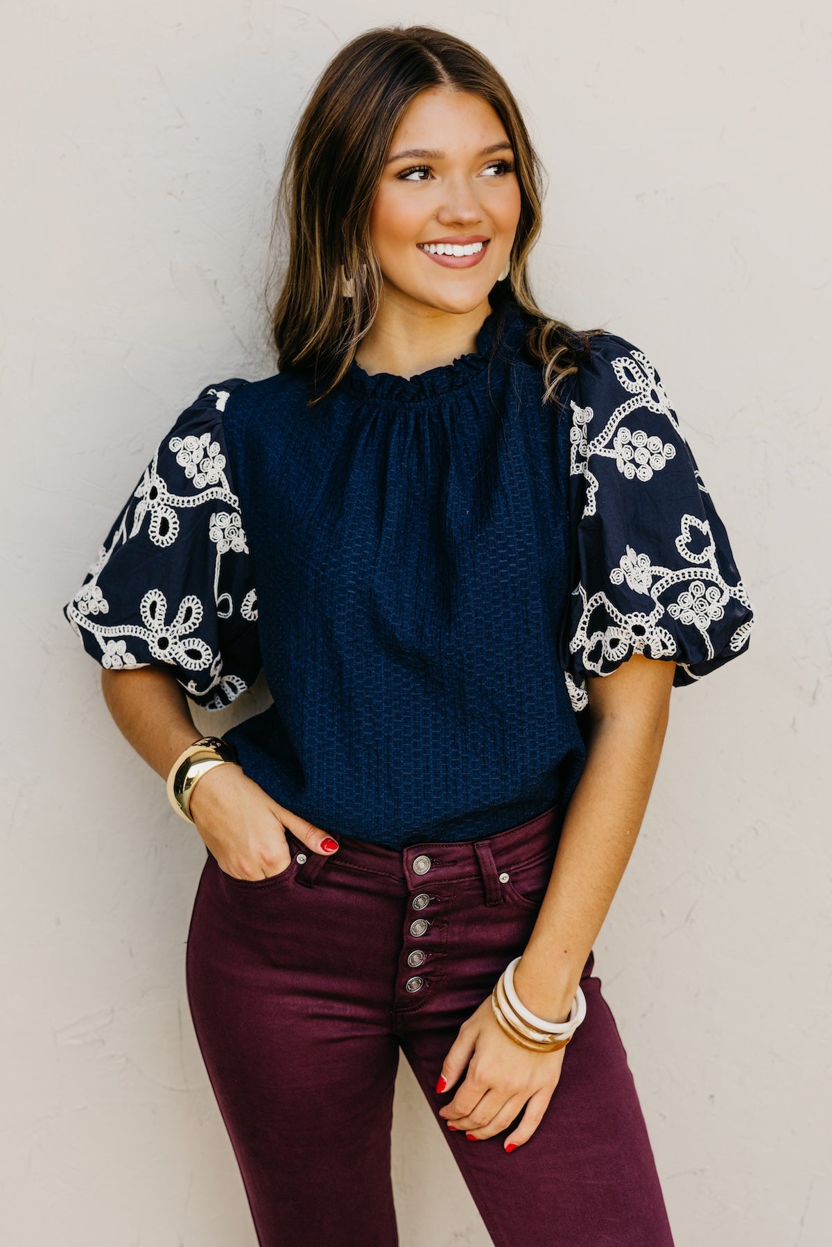 The Delia Embroidered Top