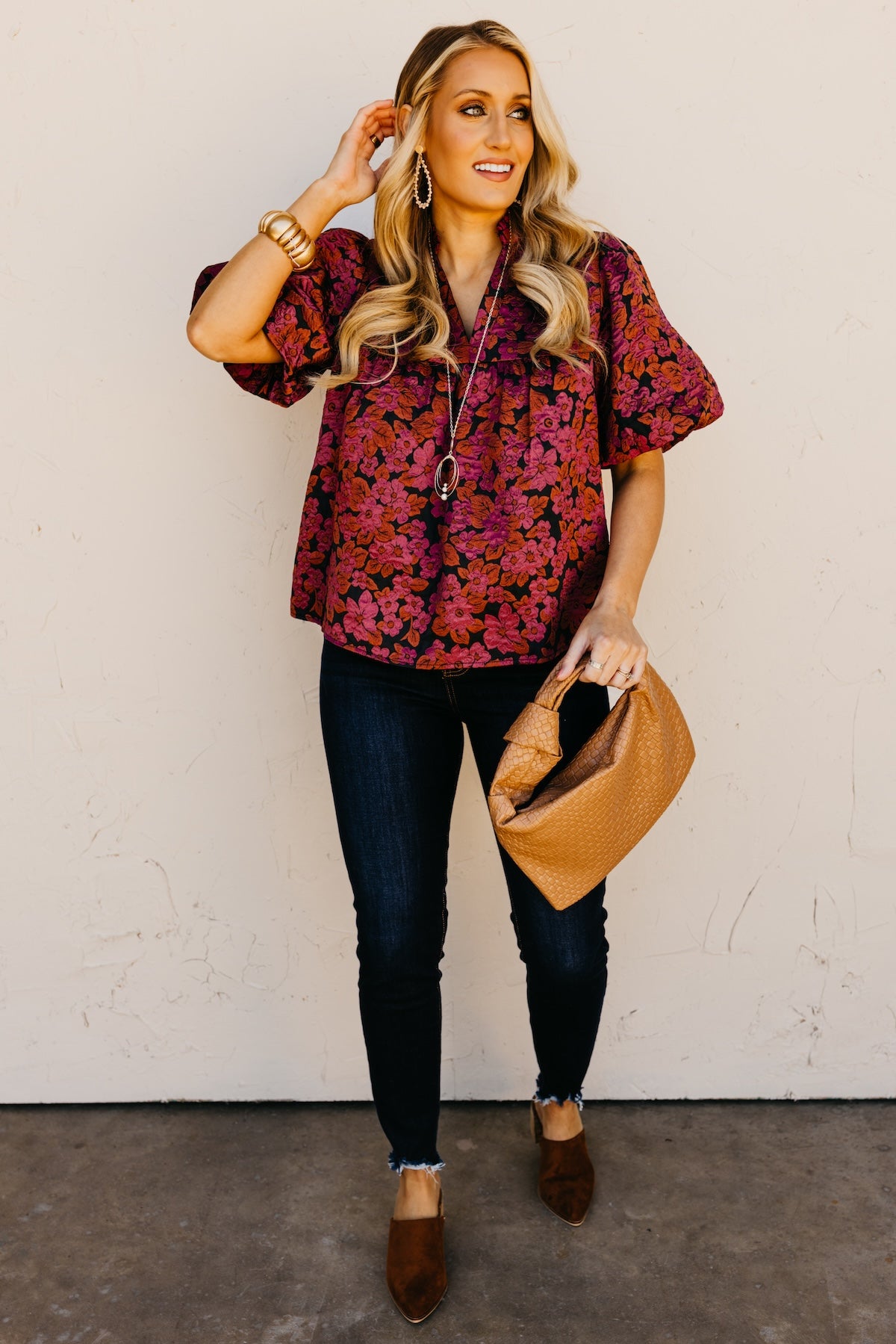 The Charles Floral Puff Sleeve Top