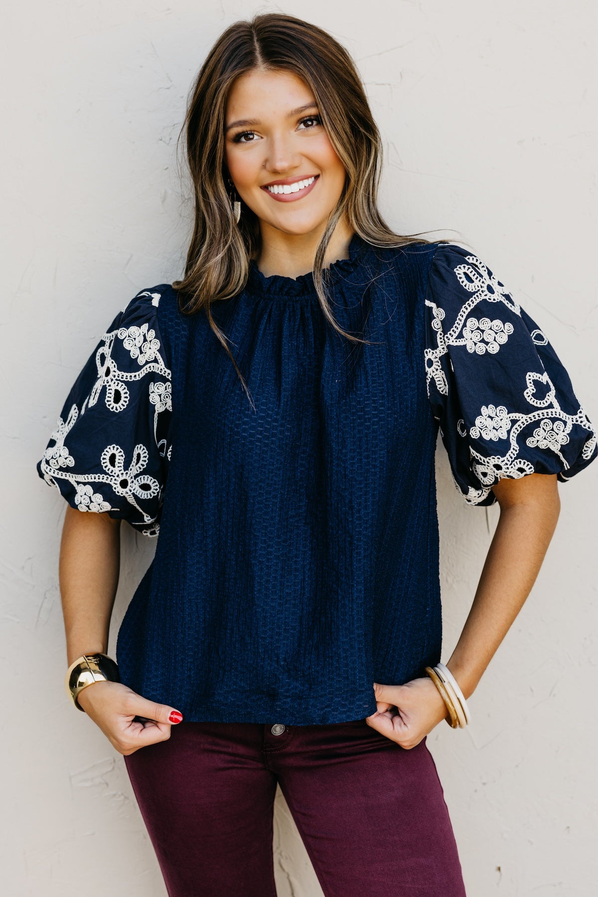 The Delia Embroidered Top