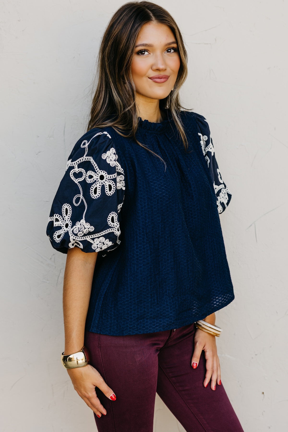 The Delia Embroidered Top