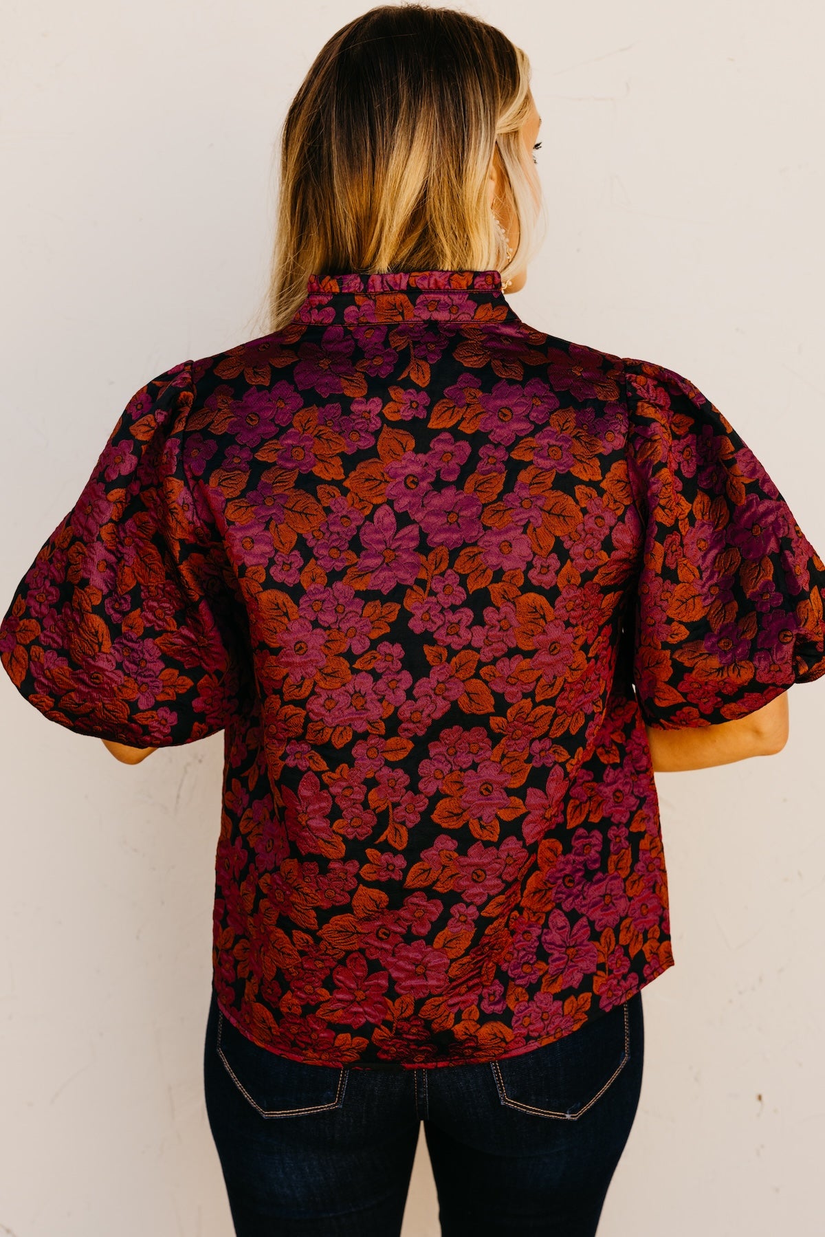 The Charles Floral Puff Sleeve Top