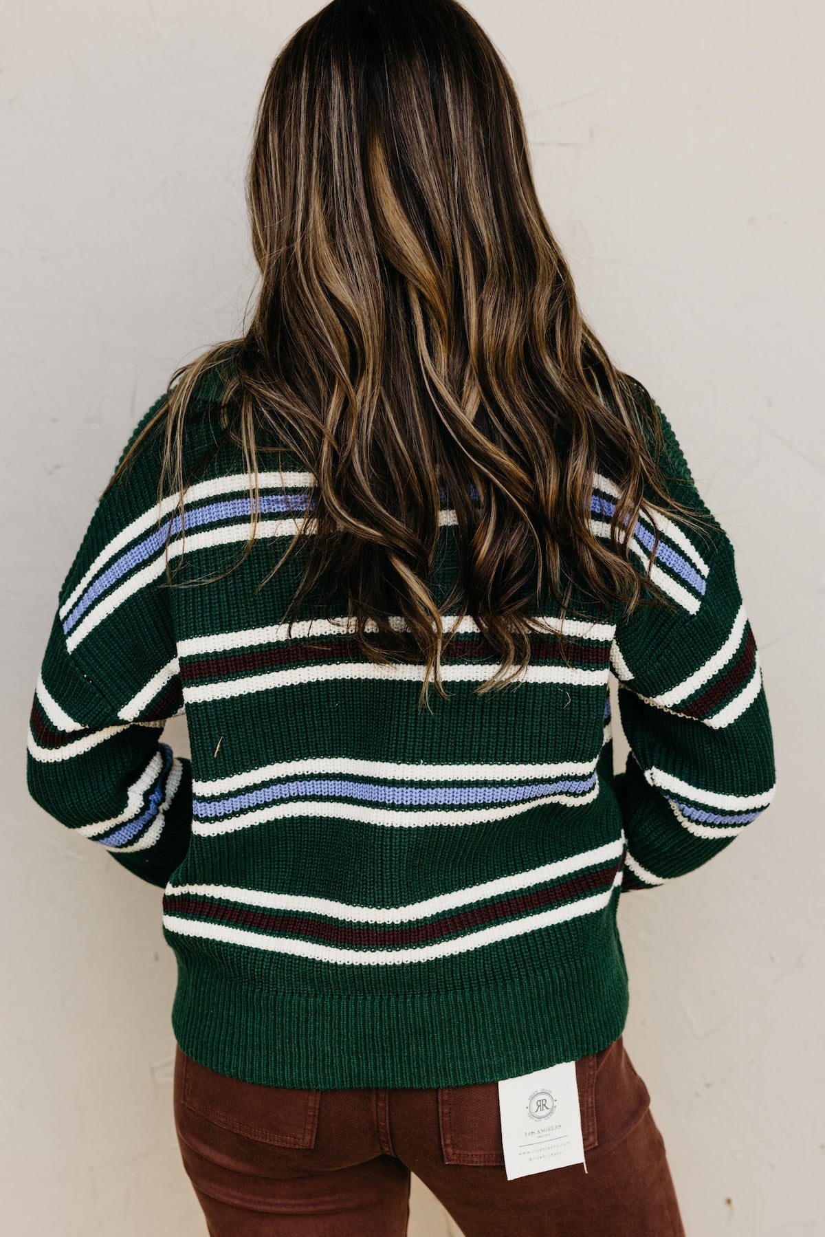 The Joanie Collared Stripe Sweater
