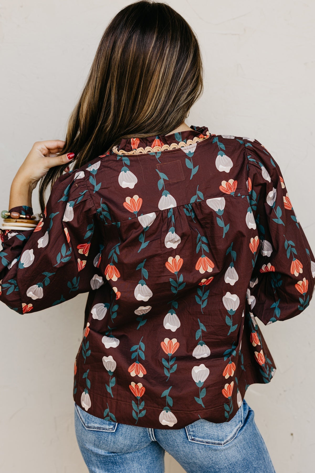 The Sellers Floral Woven Top