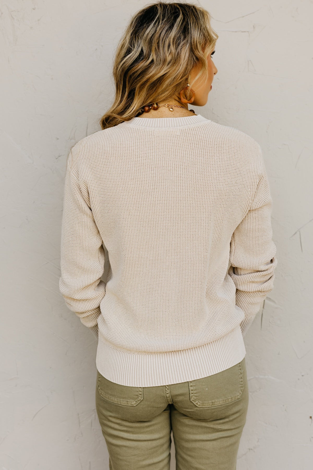 The Crosby Chunky Waffle Knit Sweater