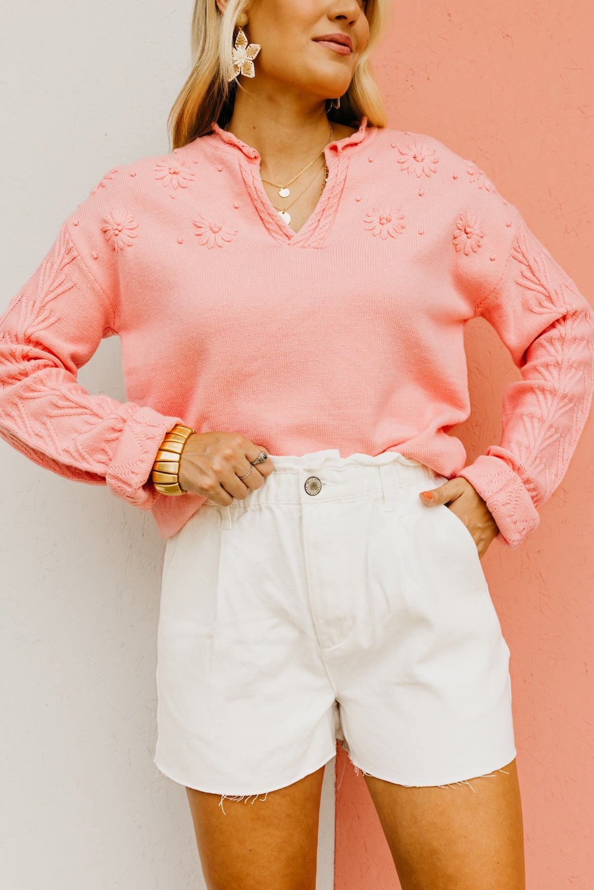 Wishlist The Leonel Paperbag Distressed Denim Shorts MOD Boutique
