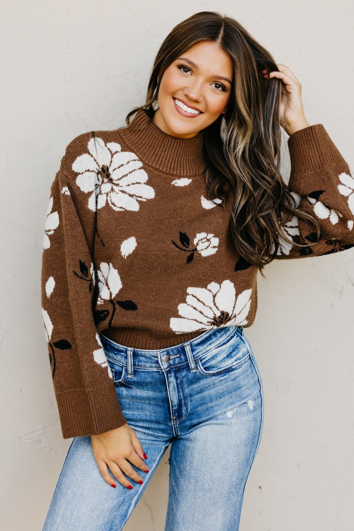 The Sandra Floral Sweater