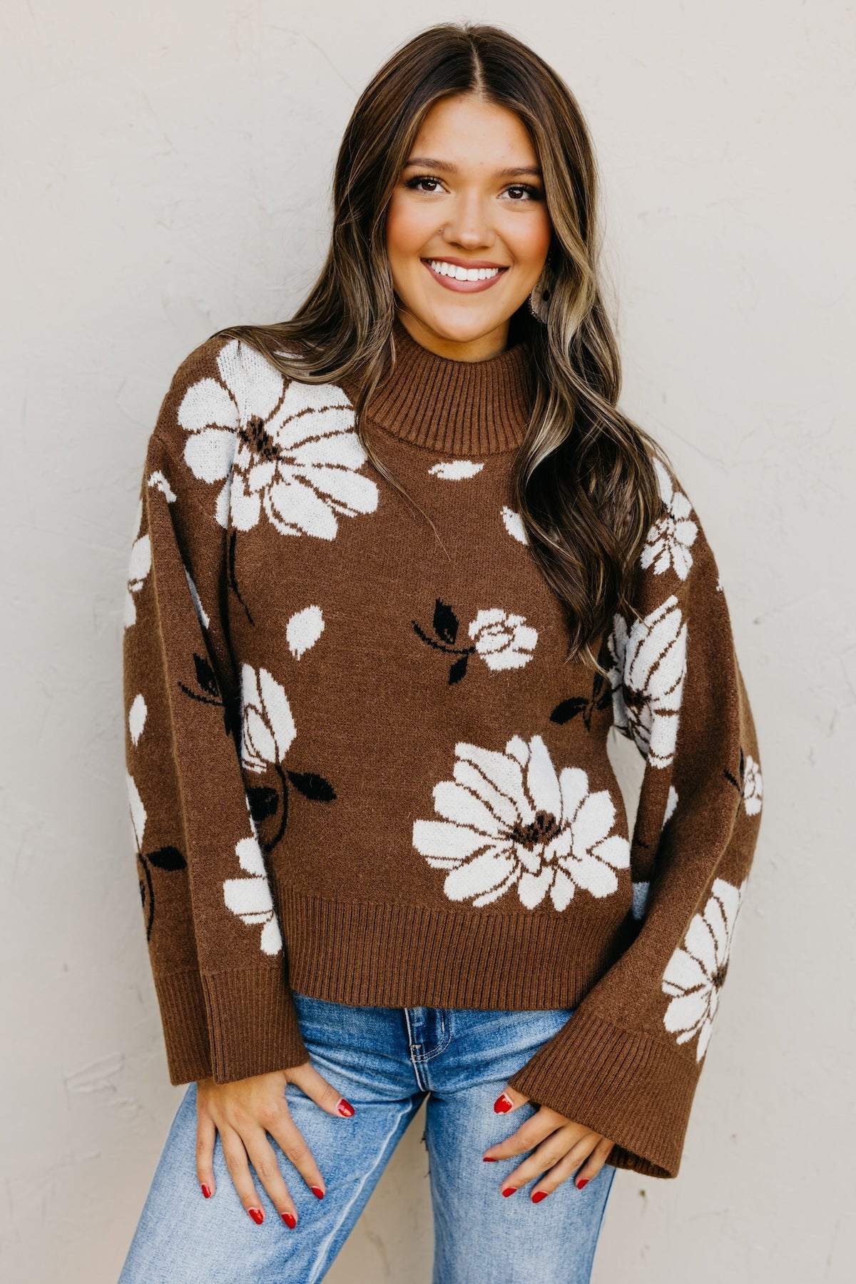 The Sandra Floral Sweater