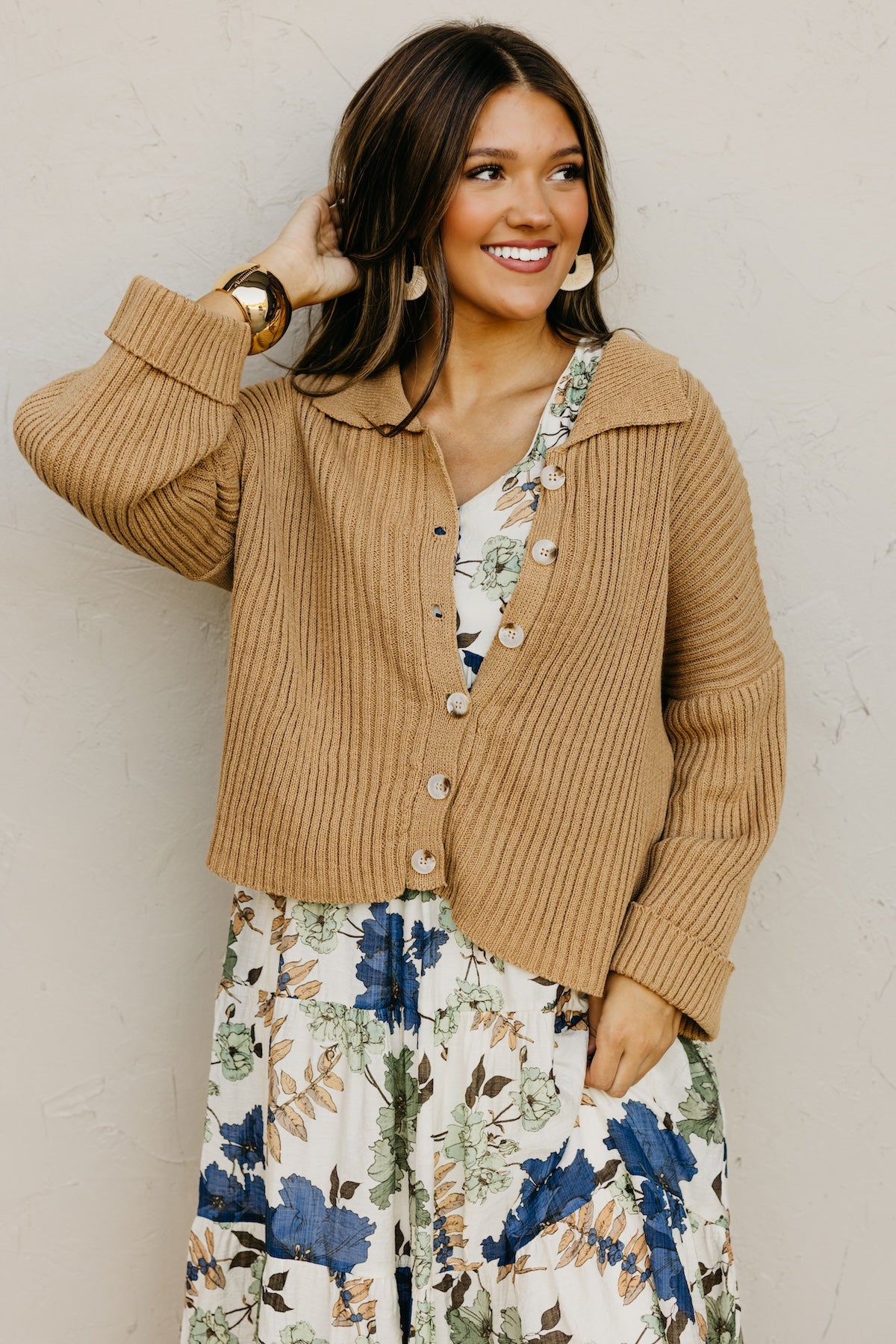 The Darcey Collared Button Down Sweater