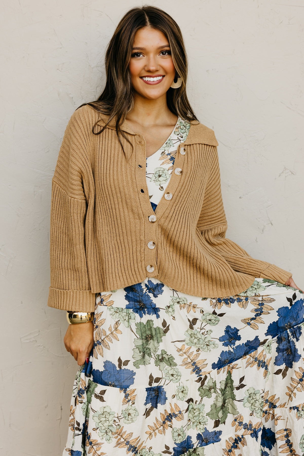 The Darcey Collared Button Down Sweater