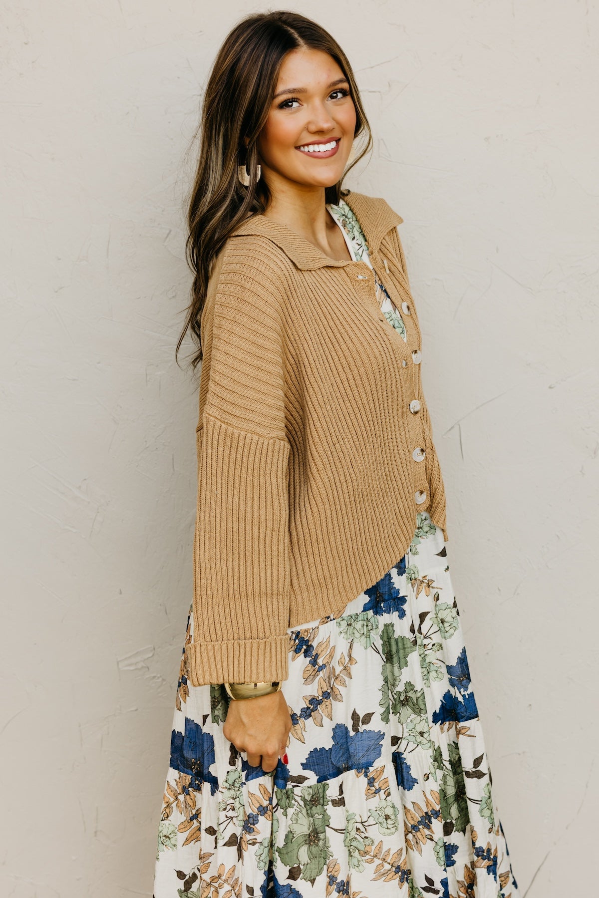 The Darcey Collared Button Down Sweater