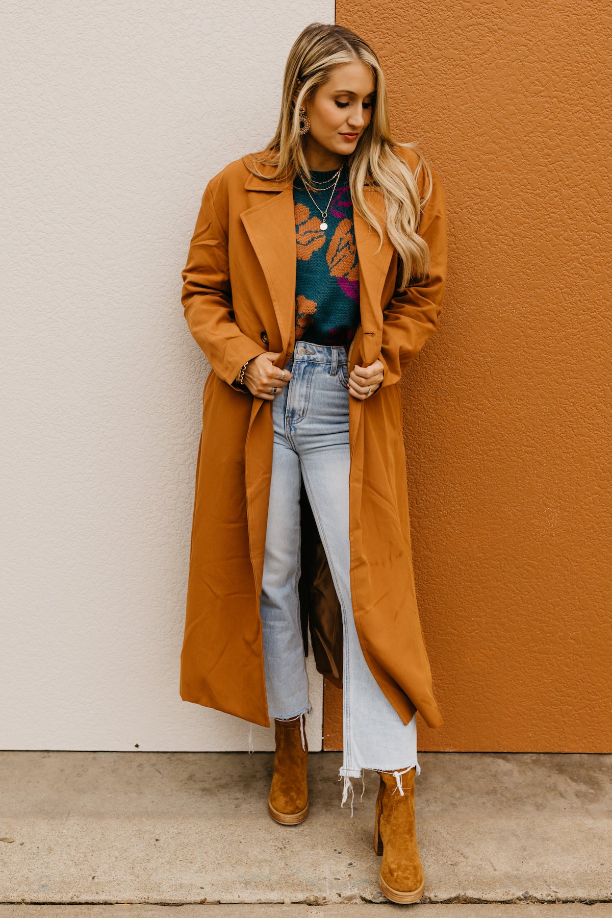 The Ensley Double Breasted Trench Coat  - FINAL SALE