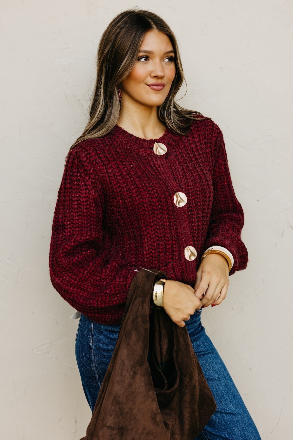 The Norma Chunky Knit Sweater Cardigan