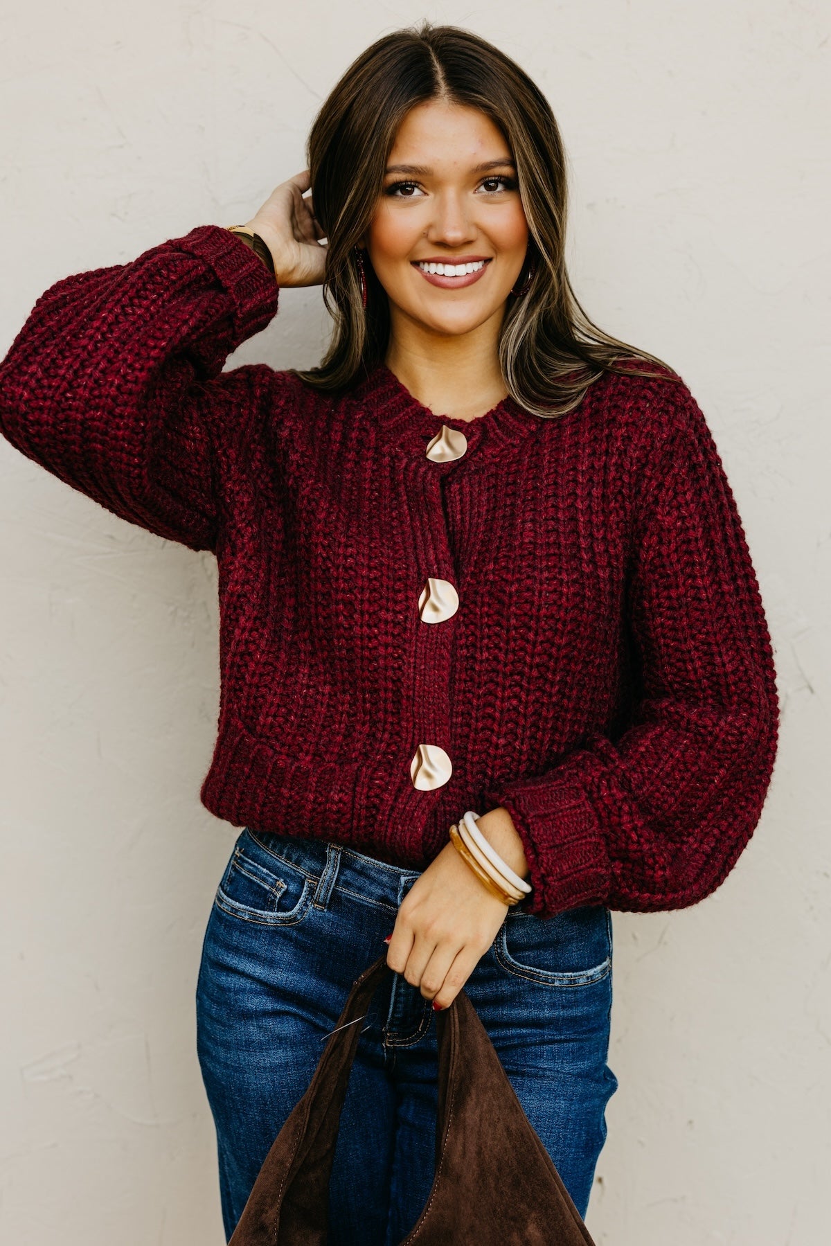 The Norma Chunky Knit Sweater Cardigan