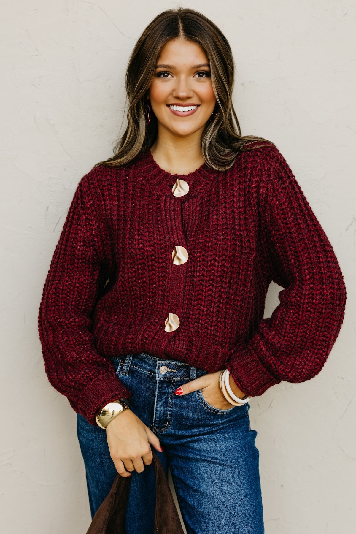 The Norma Chunky Knit Sweater Cardigan