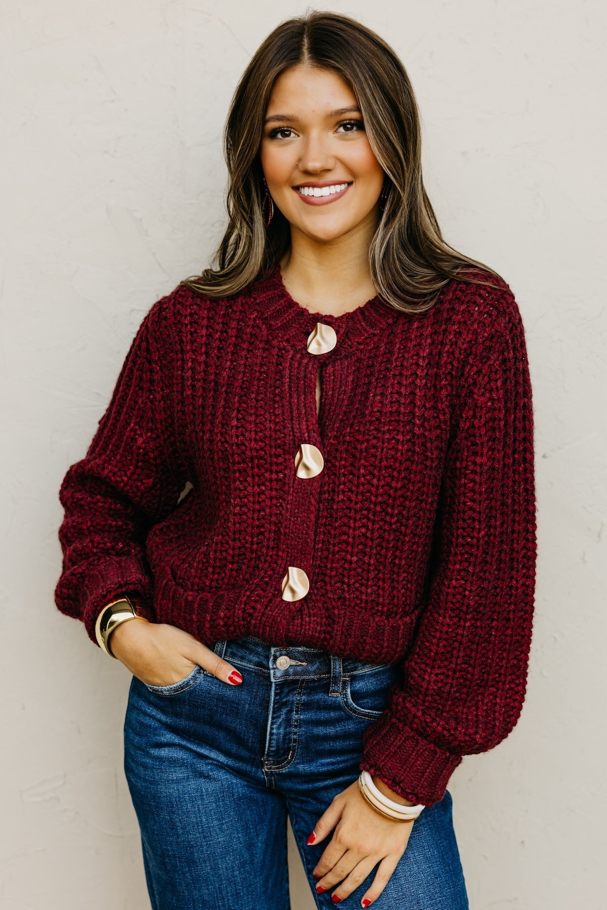 The Norma Chunky Knit Sweater Cardigan