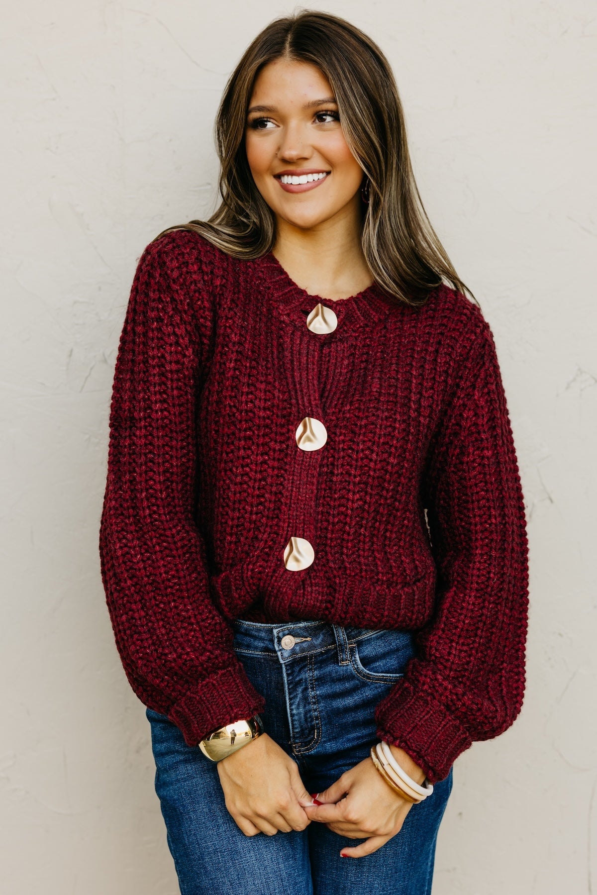 The Norma Chunky Knit Sweater Cardigan