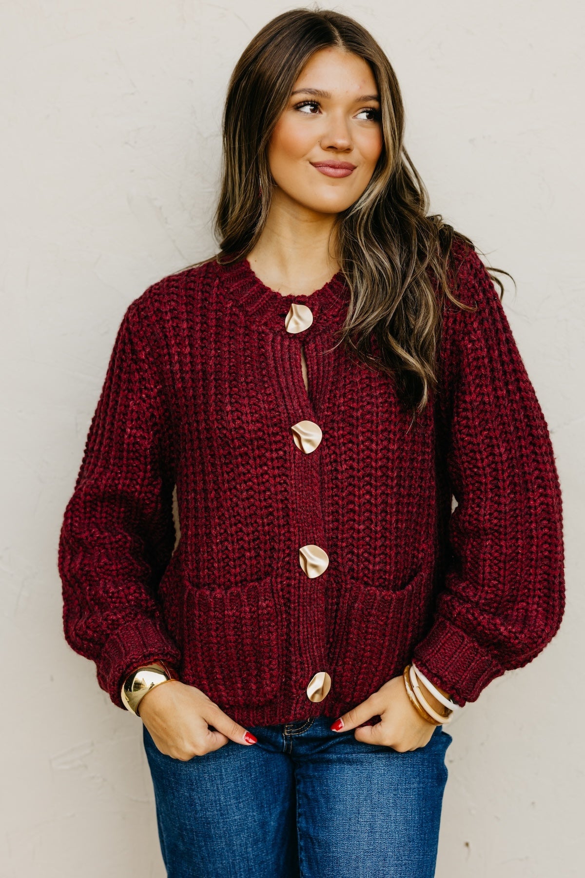The Norma Chunky Knit Sweater Cardigan