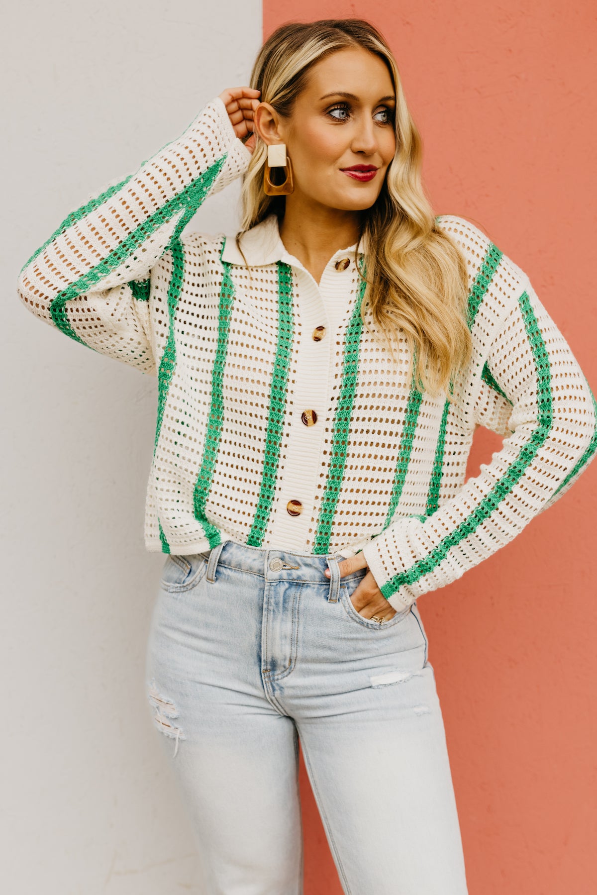 The Dylan Button Down Sweater
