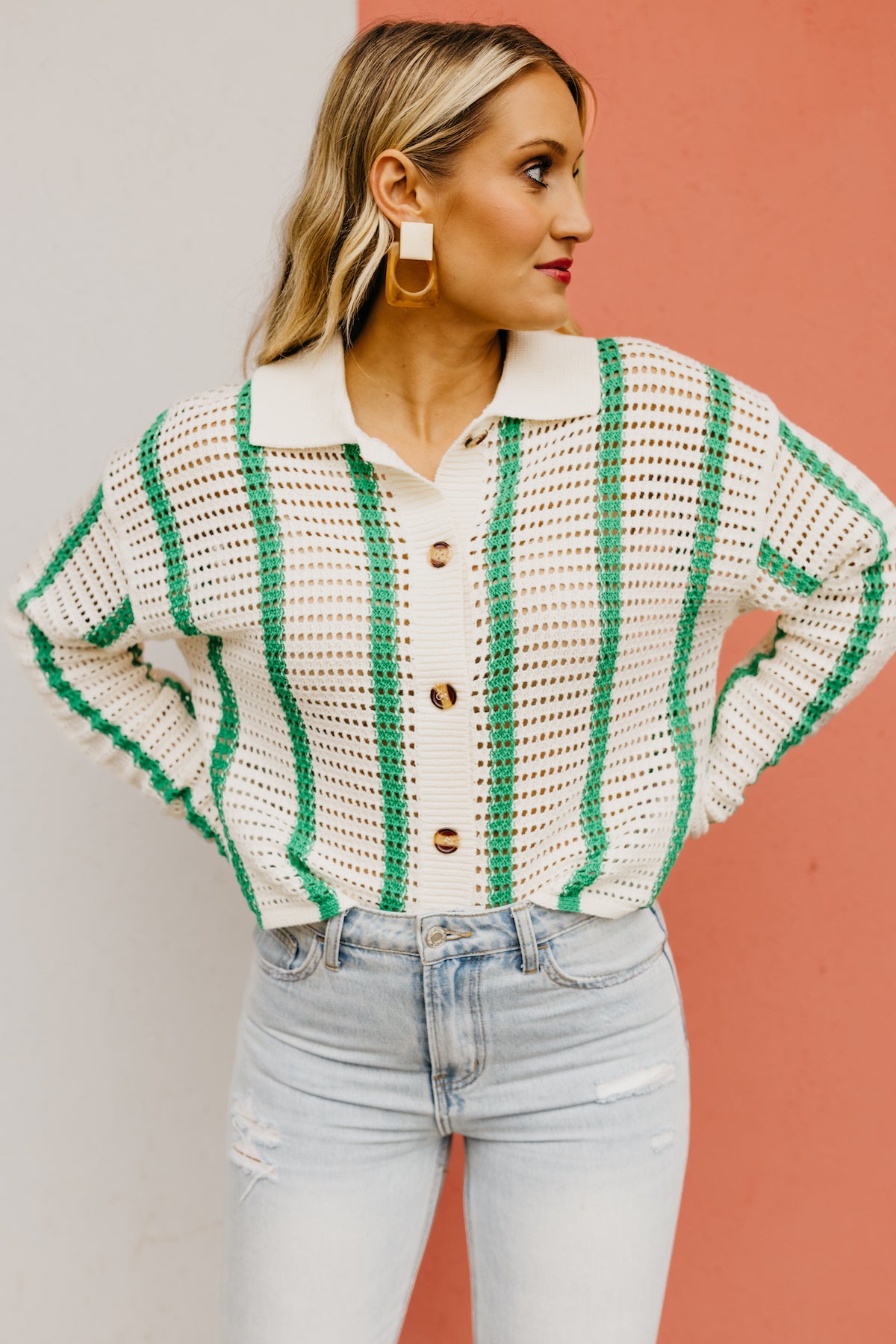 The Dylan Button Down Sweater