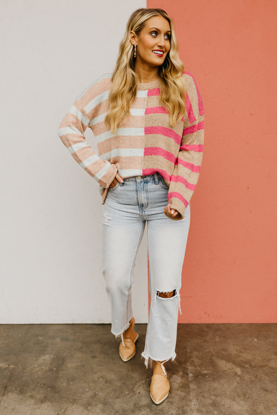 Wishlist | The Alessandra Striped Color Block Sweater