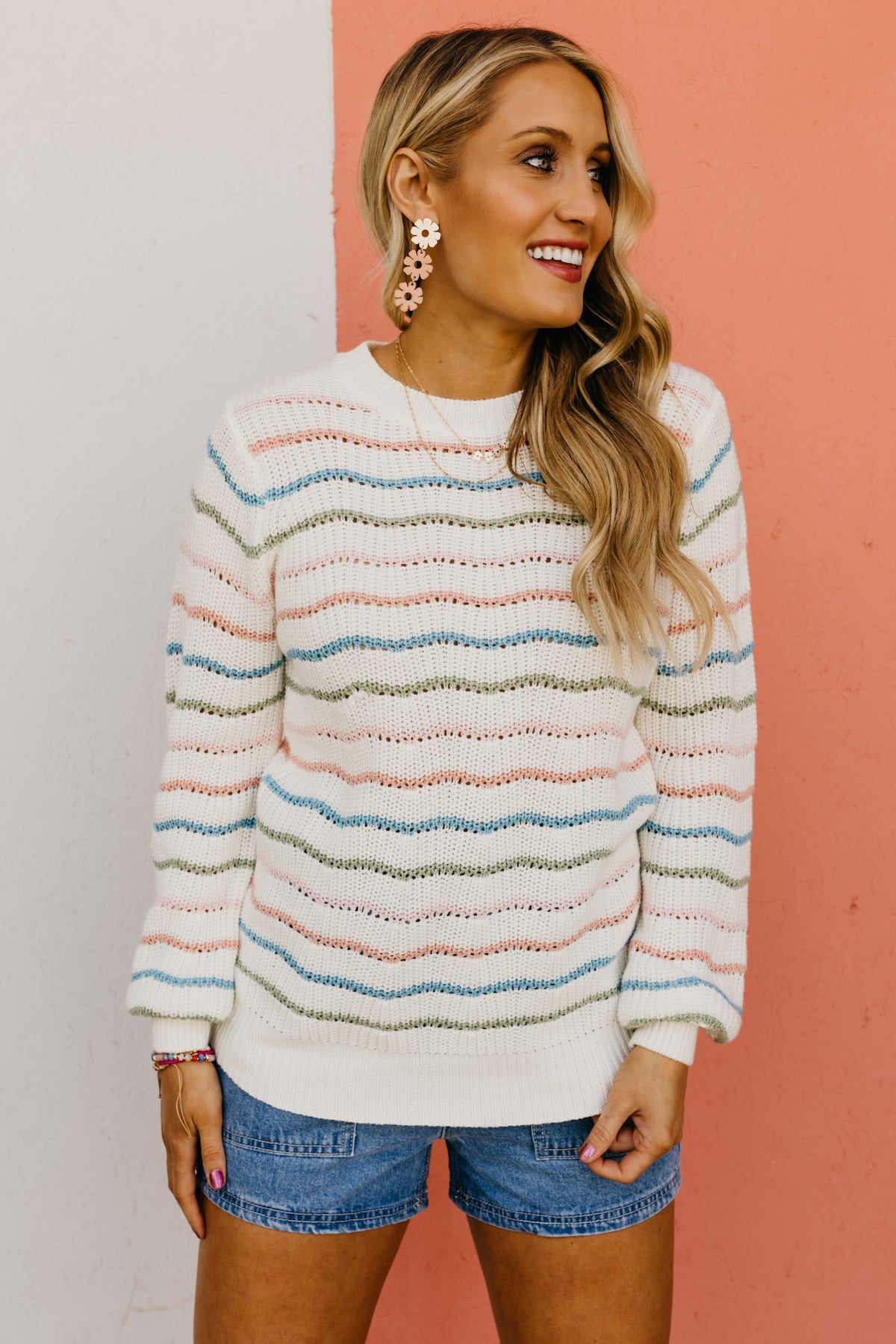 The Bowen Wavy Stripe Sweater