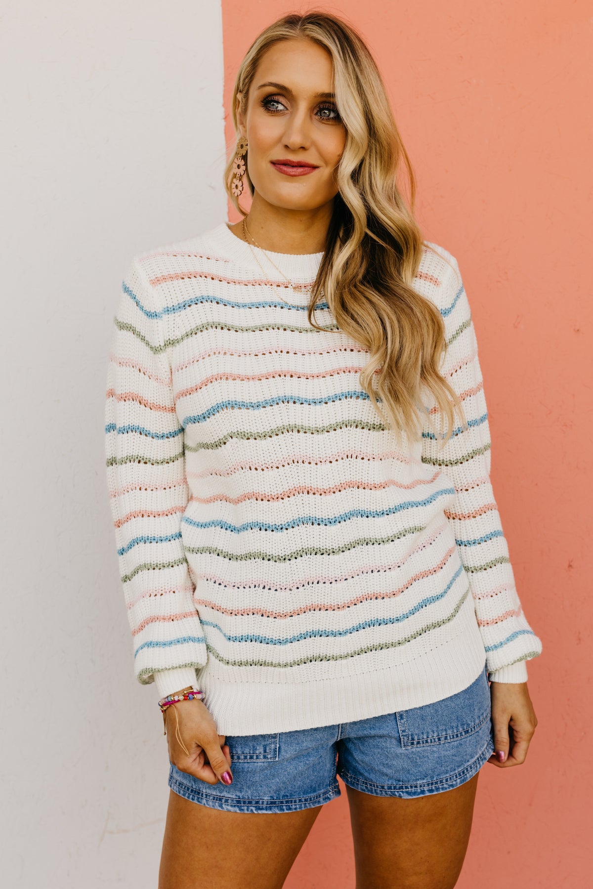 The Bowen Wavy Stripe Sweater